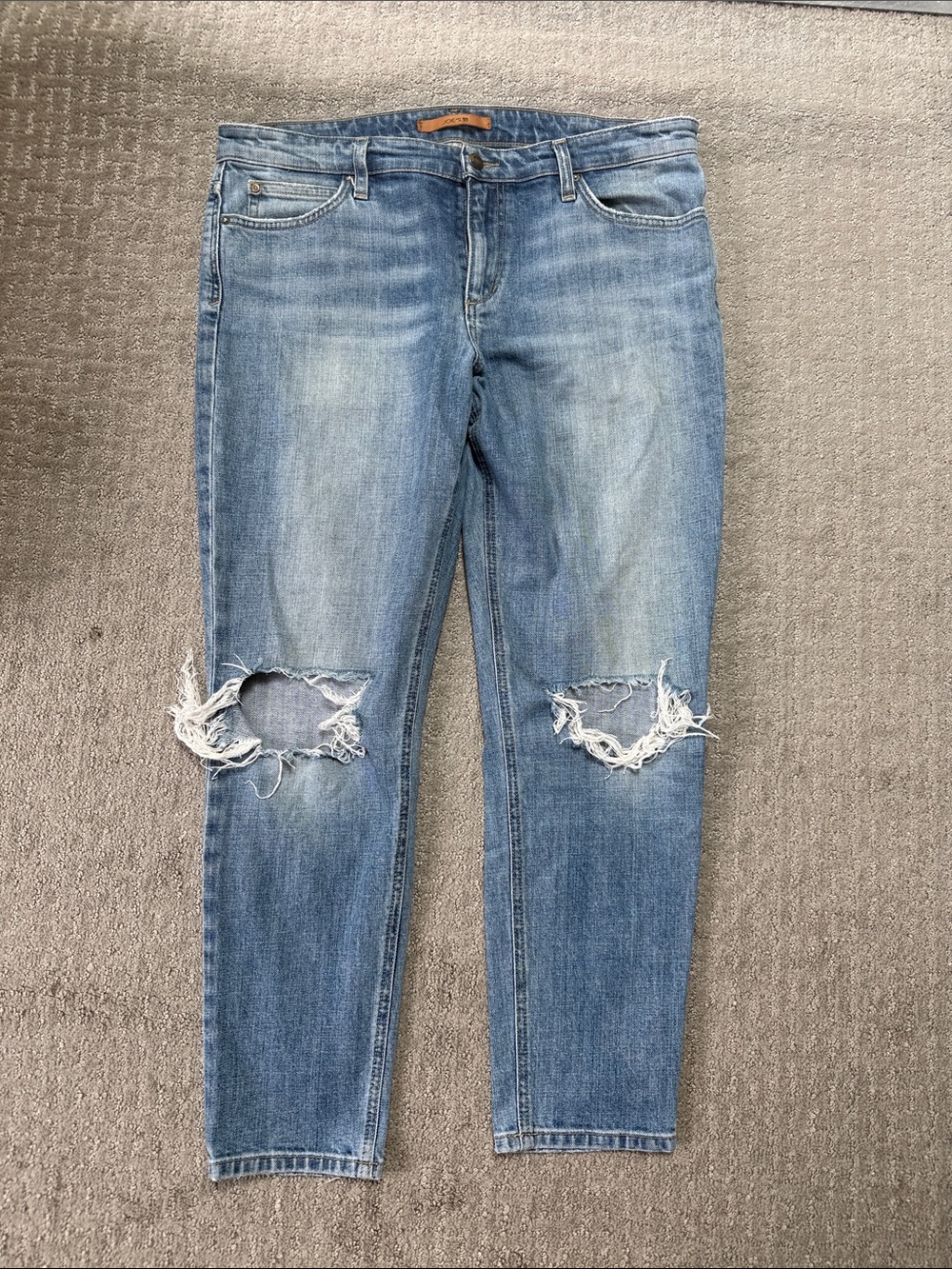 Joe's Jeans Light Blue Distressed Ankle Crop